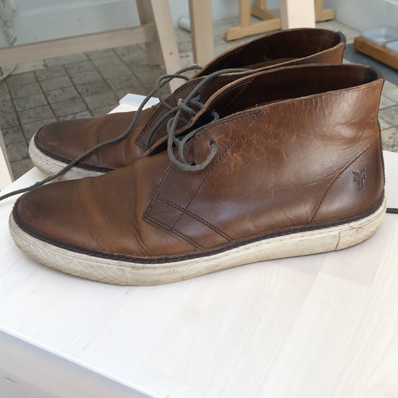 Men’s size 9 brown leather Frye boot main image 7